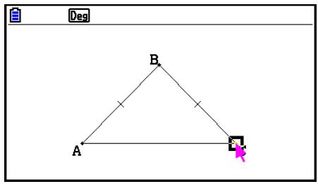 CASIO GRAPH COLOR FX-CG20 - - Pour dessiner un triangle isocèle - 1