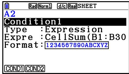 CASIO GRAPH COLOR FX-CG20 - - Types de condition - 2