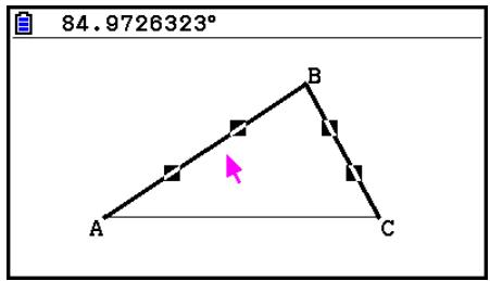 CASIO GRAPH COLOR FX-CG20 - Exemple : Pour coller la mesure d'un angle interne dans une image à l'écran - 1