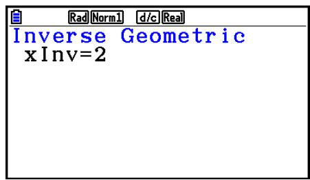 CASIO GRAPH COLOR FX-CG20 - Distribution géométrique cumulative inverse - 3