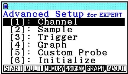 CASIO GRAPH COLOR FX-CG20 - - To access Advanced Setup from an Econ AdvancSetup strip - 1