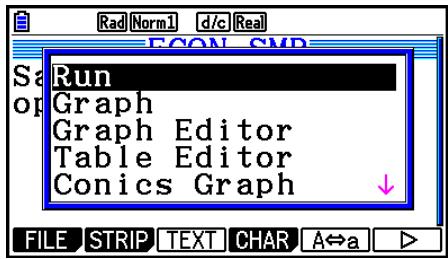 CASIO GRAPH COLOR FX-CG20 - - To insert an Econ Strip into an eActivity file - 1