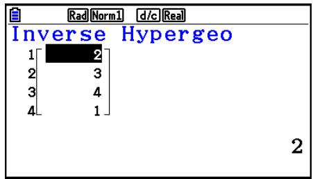 CASIO GRAPH COLOR FX-CG20 - - Distribution hypergéométrique cumulative inverse - 2