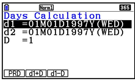 CASIO GRAPH COLOR FX-CG20 - Calculs de jours/date - 1