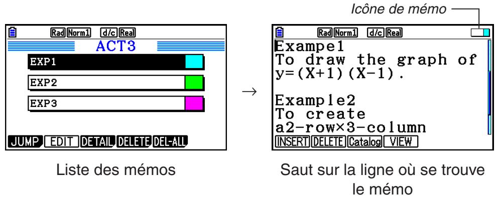CASIO GRAPH COLOR FX-CG20 - ■ Ajout d'un même à une ligne de texte ou une ligne de calcul - 1