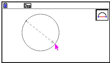 CASIO GRAPH COLOR FX-CG20 - - Pour dessiner un demi-cercle - 1