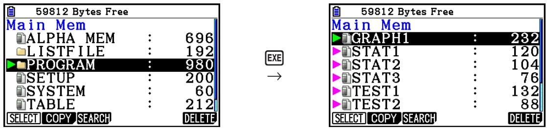 CASIO GRAPH COLOR FX-CG20 - ■ Sélection de données - 2