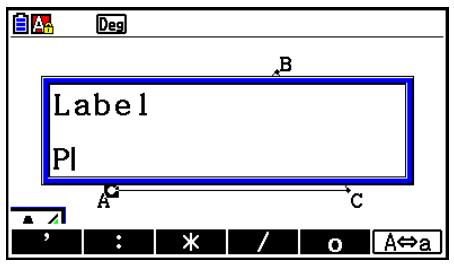 CASIO GRAPH COLOR FX-CG20 - - Pour modifier une étiquette existante - 5
