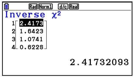 CASIO GRAPH COLOR FX-CG20 - - Distribution cumulative ^2 inverse - 2