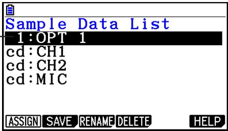 CASIO GRAPH COLOR FX-CG20 - - To save current sample data to a file - 4