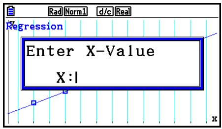 CASIO GRAPH COLOR FX-CG20 - - Calcul de la valeur estimée pour les graphes de régression - 1