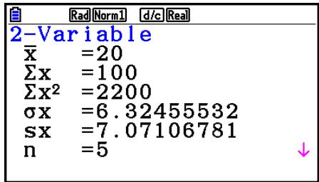 CASIO GRAPH COLOR FX-CG20 - Calculs statistiques à variable double - 1