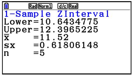 CASIO GRAPH COLOR FX-CG20 - - Intervalle Z à 1 échantillon - 2