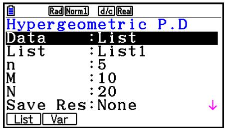 CASIO GRAPH COLOR FX-CG20 - - Probabilité hypergéométrie - 1