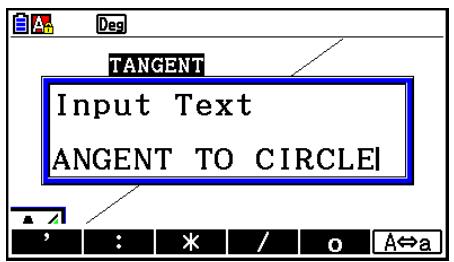 CASIO GRAPH COLOR FX-CG20 - Pour modifier le texte à l'écran - 1