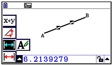 CASIO GRAPH COLOR FX-CG20 - Pour visualiser les mesures d'un segment de ligne - 2