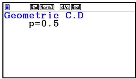 CASIO GRAPH COLOR FX-CG20 - Distribution géométrique cumulative - 3