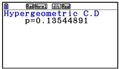 CASIO GRAPH COLOR FX-CG20 - Distribution hypergeometrique cumulative - 3