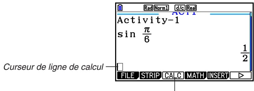 CASIO GRAPH COLOR FX-CG20 - - Saisie d'une formule de calcul dans une eActivity - 1