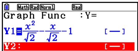 CASIO GRAPH COLOR FX-CG20 - Mode d'écriture mathématique dans le mode Graph - 1