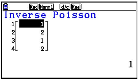 CASIO GRAPH COLOR FX-CG20 - Distribution de Poisson cumulative inverse - 2