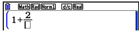 CASIO GRAPH COLOR FX-CG20 - Example 2 Pour saisir (1 + 25) - 6