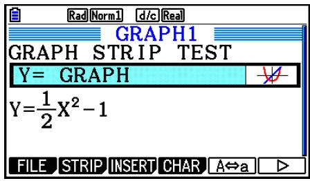 CASIO GRAPH COLOR FX-CG20 - Pour insérer un bandeau - 3