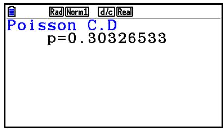 CASIO GRAPH COLOR FX-CG20 - Distribution de Poisson cumulative - 3