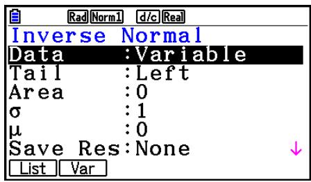CASIO GRAPH COLOR FX-CG20 - Distribution cumulative normale inverse - 1