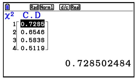 CASIO GRAPH COLOR FX-CG20 - Distribution cumulative ^2 - 2