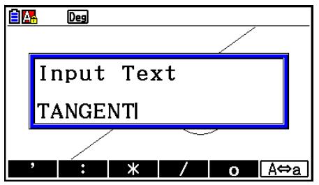 CASIO GRAPH COLOR FX-CG20 - - Pour insérer du texte dans une image à l'écran - 1