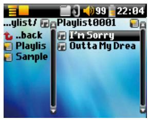ARCHOS 105 - Ecouter une liste musicale - 2