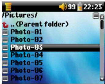 ARCHOS 105 - Utiliser le navigateur photo - 1