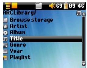 ARCHOS 105 - Ecouter un fichier musical - 1