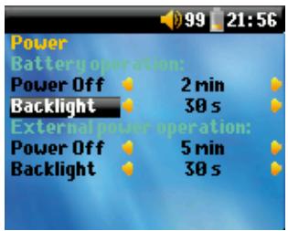 ARCHOS 105 - Modifier les paramètres d'énergie - 3