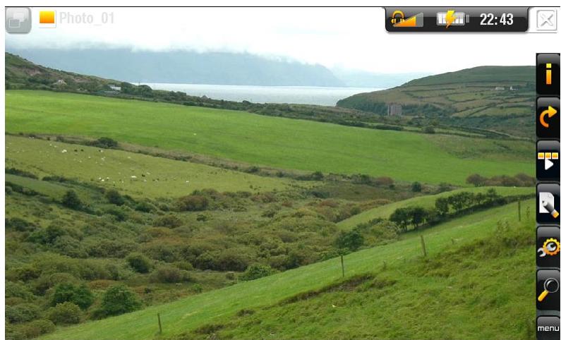 ARCHOS 405/605/705 - ÉCRAN DE LA VISIONNEUSE DE PHOTOS - 1