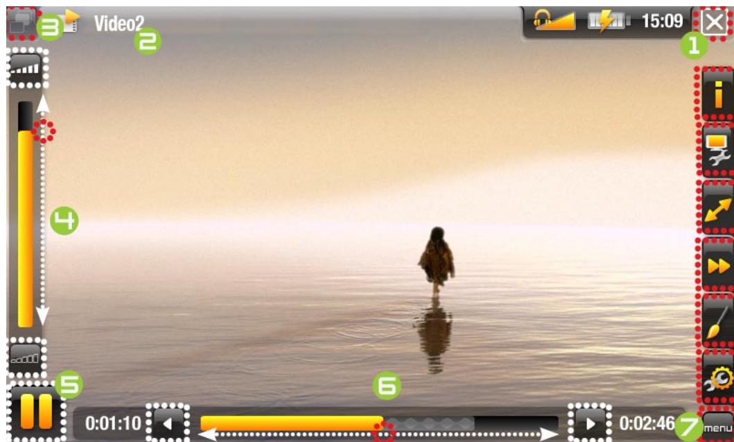 ARCHOS 405/605/705 - ÉCRAN DE LECTURE VIDÉO - 1
