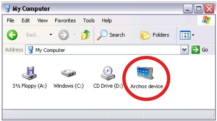 ARCHOS 405/605/705 - ÉTAPES DE CONNEXION - 1