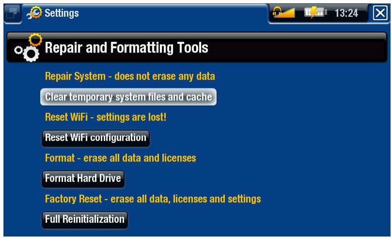 ARCHOS 405/605/705 - "REPAIR AND FORMATTING TOOLS" [OUTILS DE RÉPARATION ET FORMATAGE] - 1