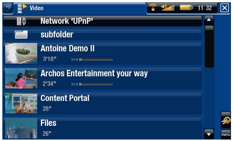 ARCHOS 405/605/705 - LIRE VOS FICHIERS MULTIMÉDIAS PARTAGÉS SUR L'ARCHOS - 1