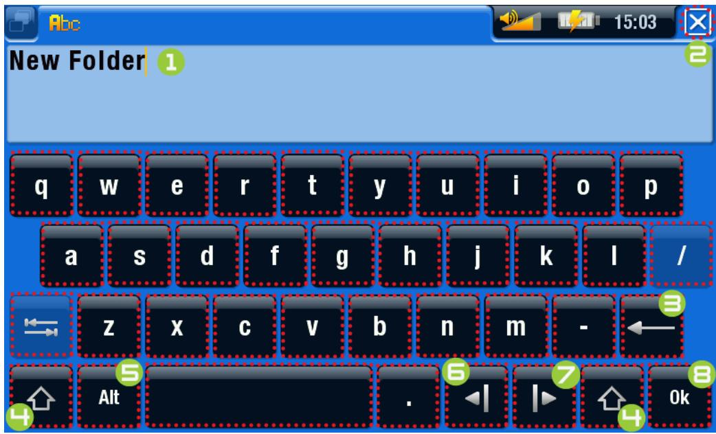 ARCHOS 405/605/705 - UTILISATION DU CLAVIER VIRTUAL - 1