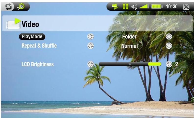 ARCHOS 704 WIFI - PARAMÈTRES VIDÉO - 1