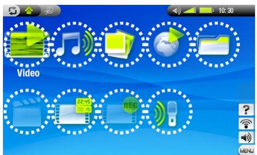 ARCHOS 704 WIFI - Menu contextuel - 2
