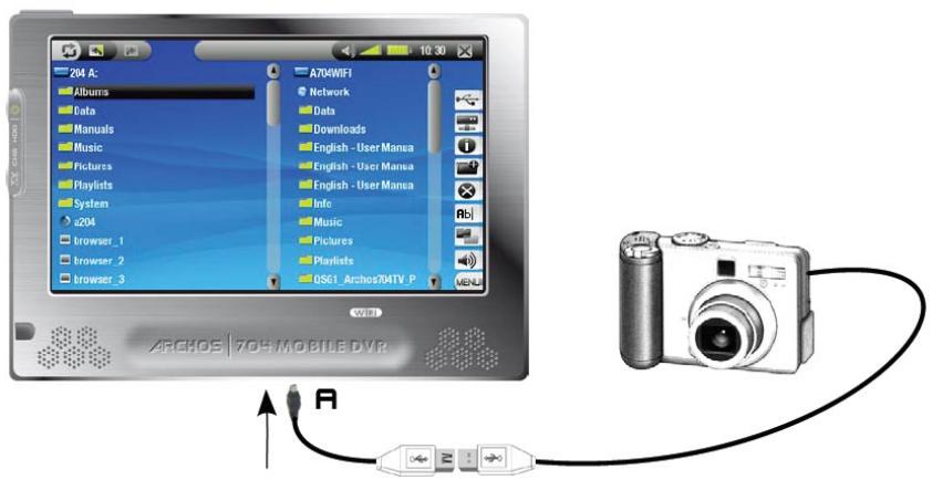ARCHOS 704 WIFI - CONNEXION HÔTE USB - 1