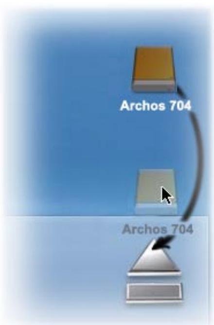 ARCHOS 704 WIFI - Mac® OS X (mode Disque dur PC uniquement) - 1
