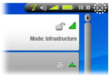 ARCHOS 704 WIFI - Barre d'état - 1