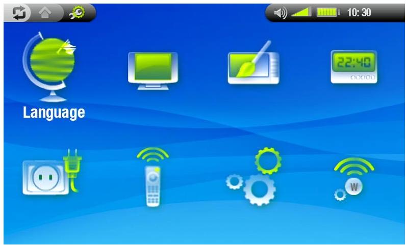 ARCHOS 704 WIFI - MENU RÉGLAGES - 1