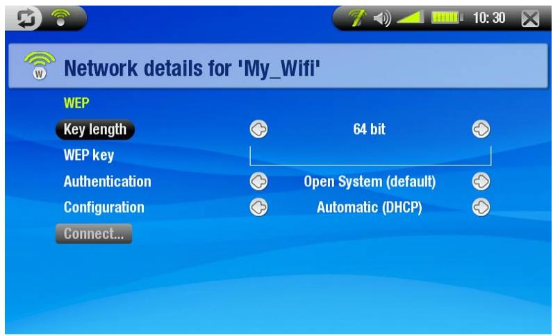 ARCHOS 704 WIFI - RÉSEAUX PROTÉGÉS (CLÉ WEP, WPA OU WPA2) - 1