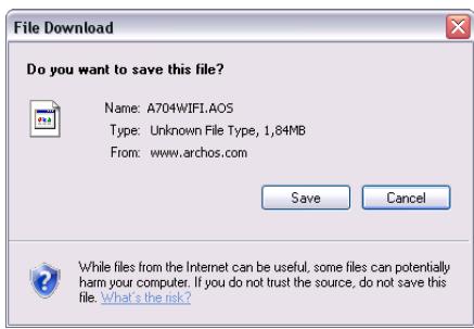 ARCHOS 704 WIFI - POUR INSTALLER LE DERNIER FIRMWARE : - 1