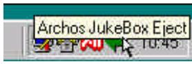 ARCHOS JUKEBOX MULTIMEDIA 120 - Cliquez pour éjecter (désarrimer) le Jukebox Multimedia - 1